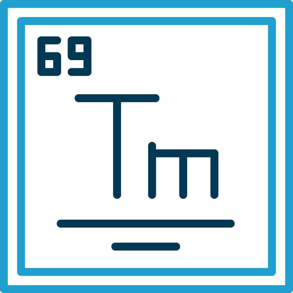 thulium vector icoon ontwerp