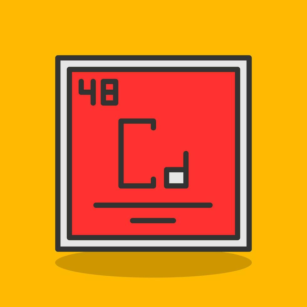 cadmium vector icoon ontwerp
