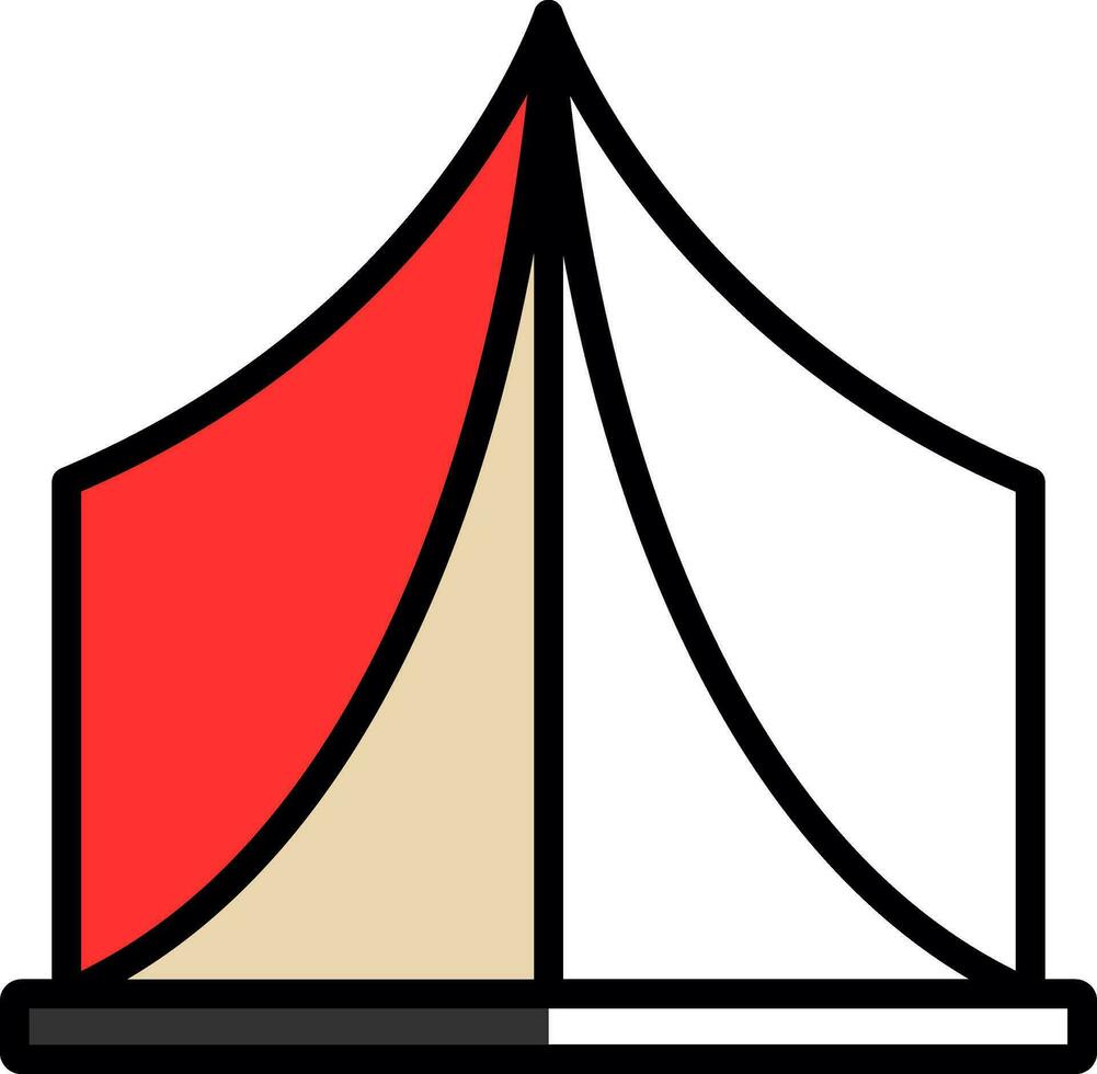 tent vector icoon ontwerp