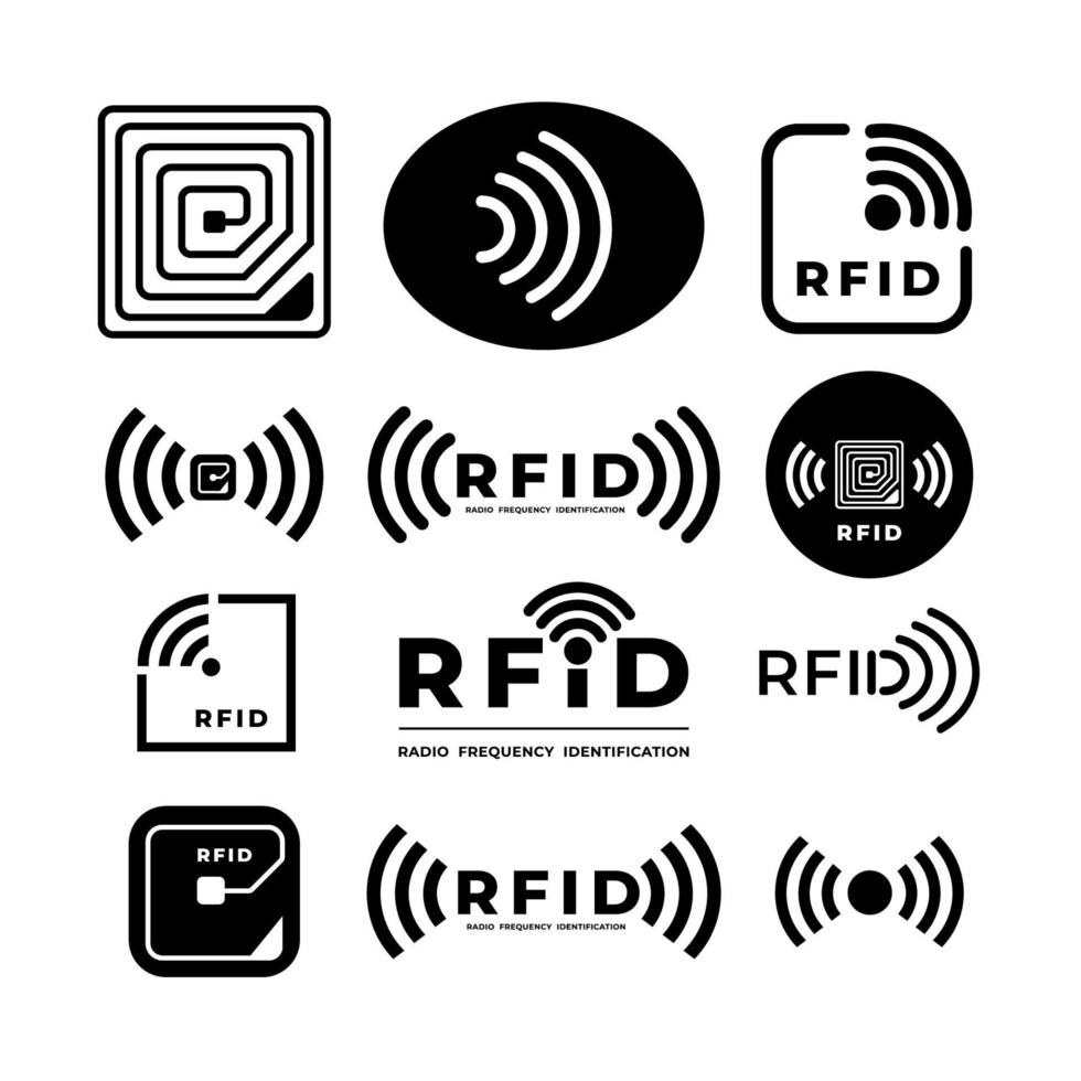 RFID illustratie vector