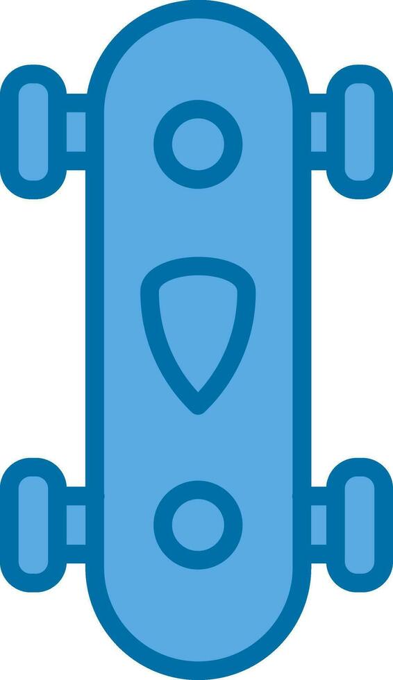 longboard vector icoon ontwerp
