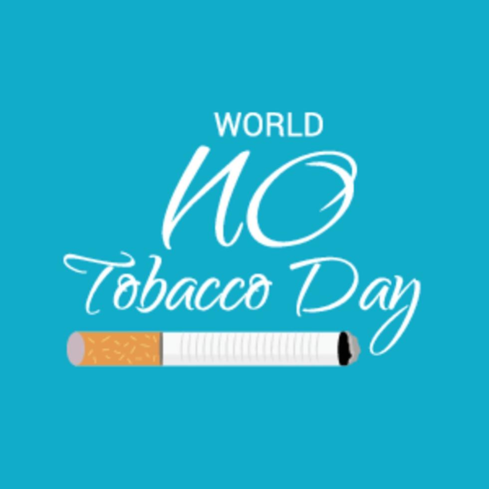 vectorillustratie van een achtergrond voor de wereld zonder tabak dag vector