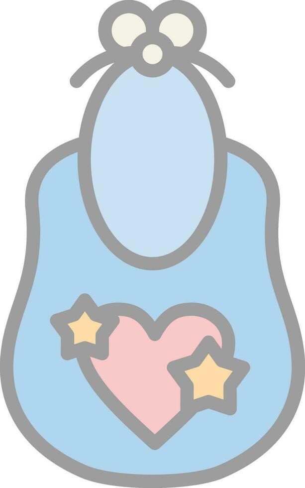 baby slabbetje vector icoon ontwerp