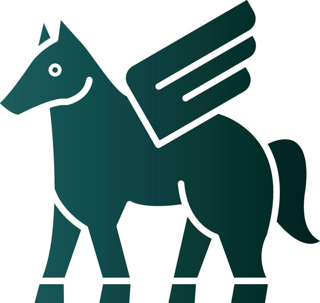 Pegasus vector icoon ontwerp