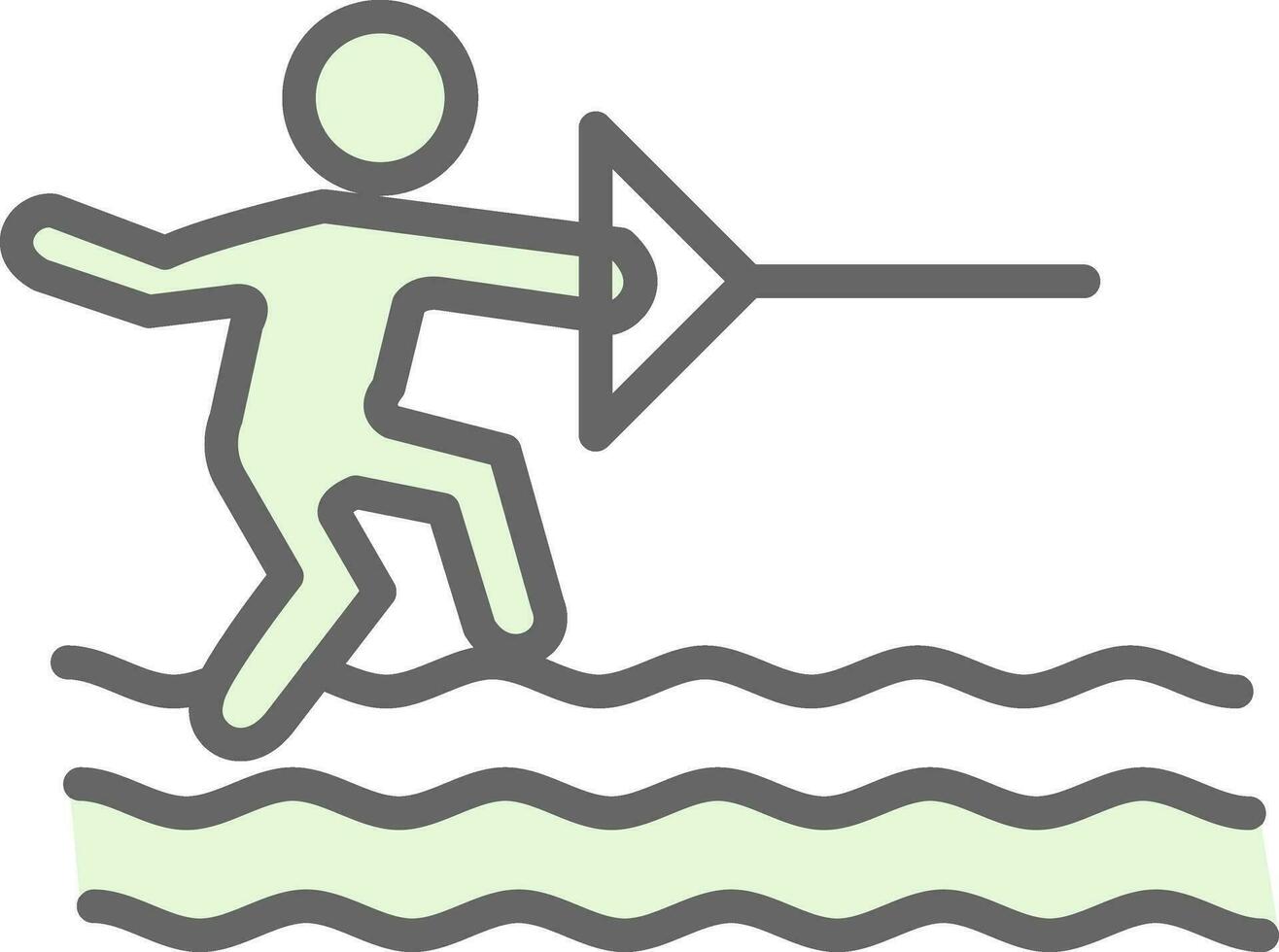 water ski vector icoon ontwerp