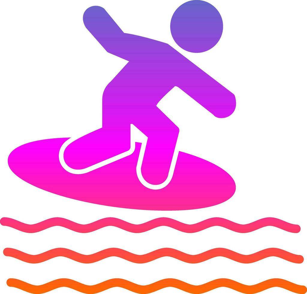 surfing vector icoon ontwerp