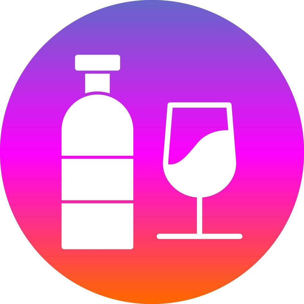 wijn fles vector icoon ontwerp