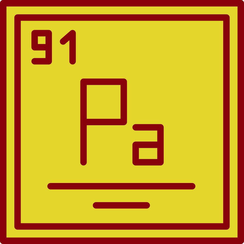 protactinium vector icoon ontwerp