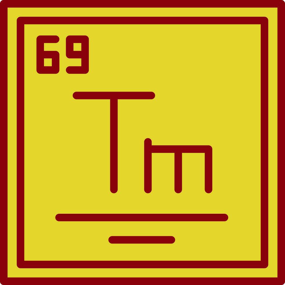 thulium vector icoon ontwerp