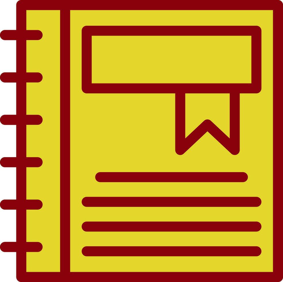 dagboek vector icoon ontwerp