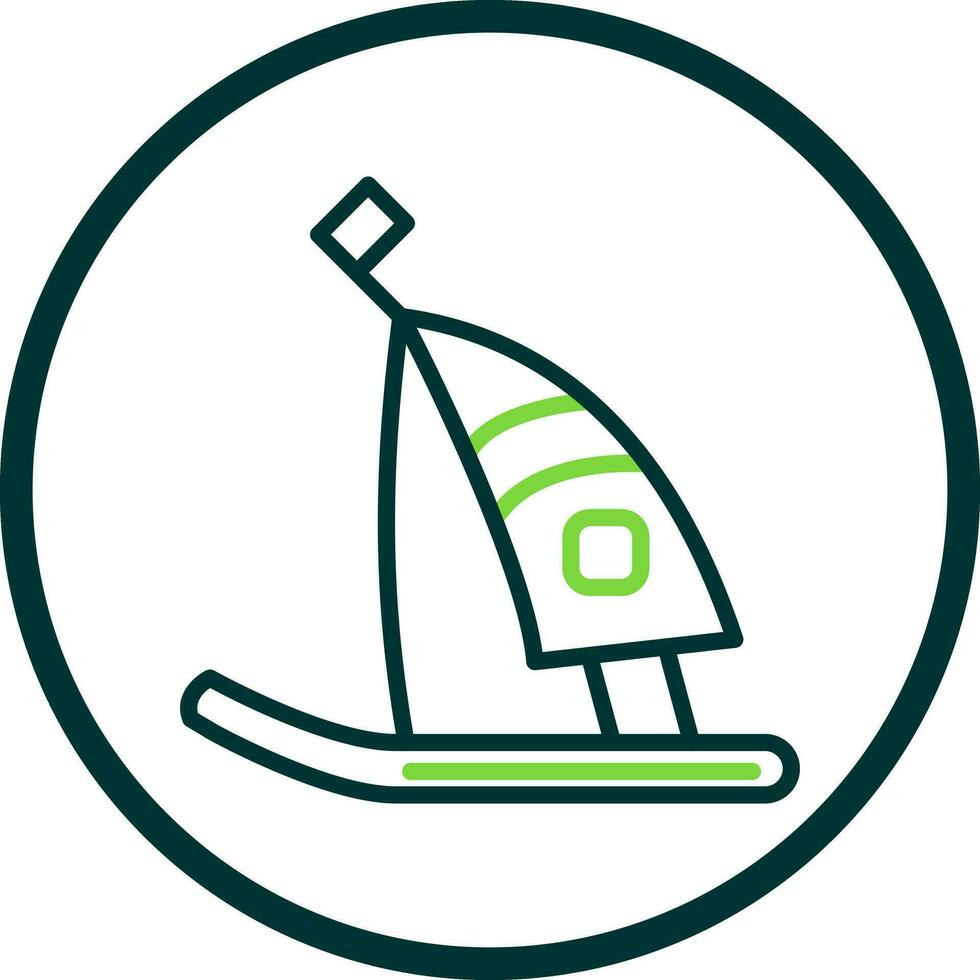 windsurfen vector icoon ontwerp