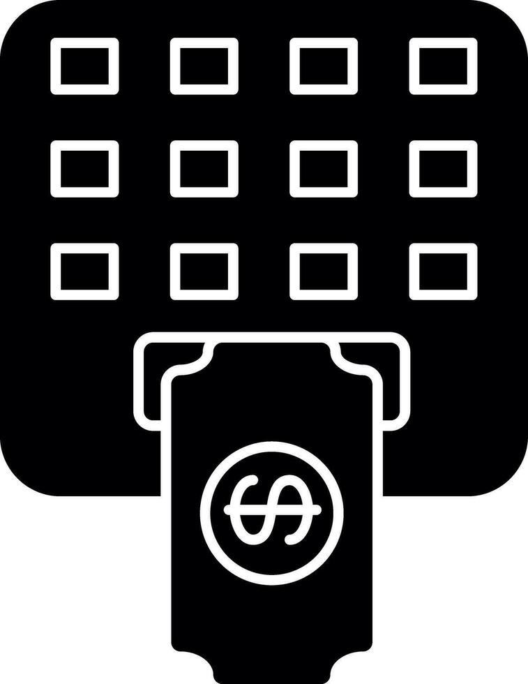 Geldautomaat vector icoon ontwerp