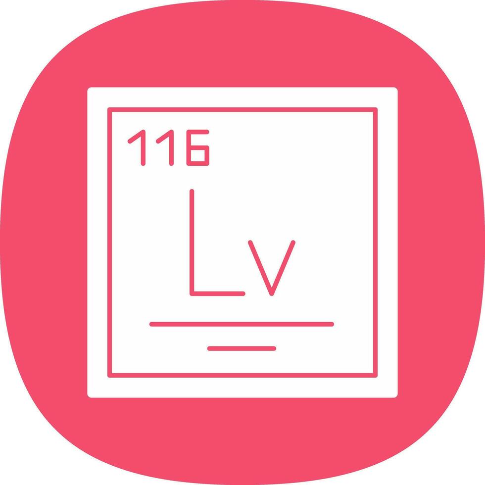 livermorium vector icoon ontwerp