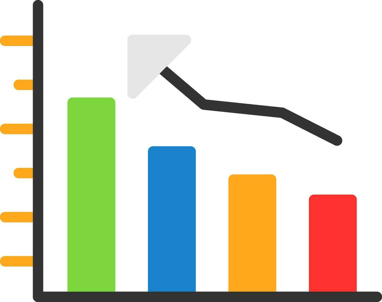 bar diagram vector icoon ontwerp