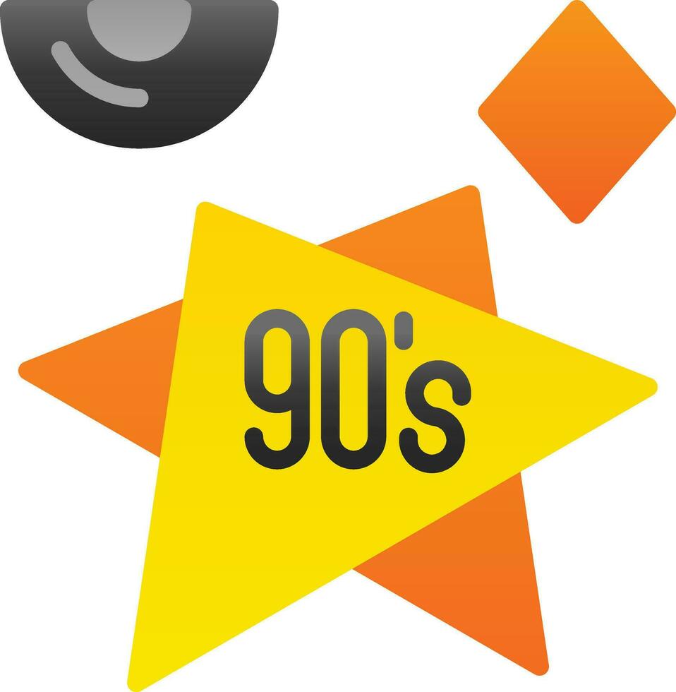 90s vector icoon ontwerp