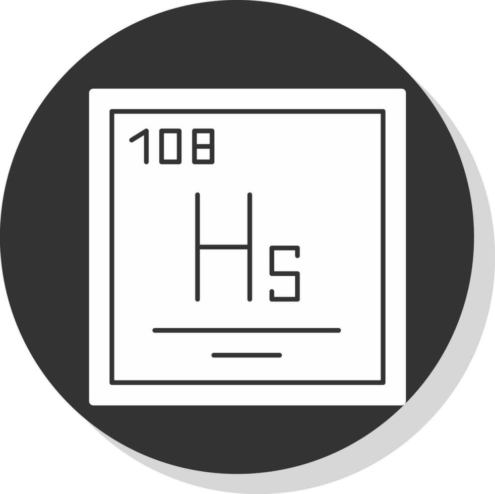 hassium vector icoon ontwerp