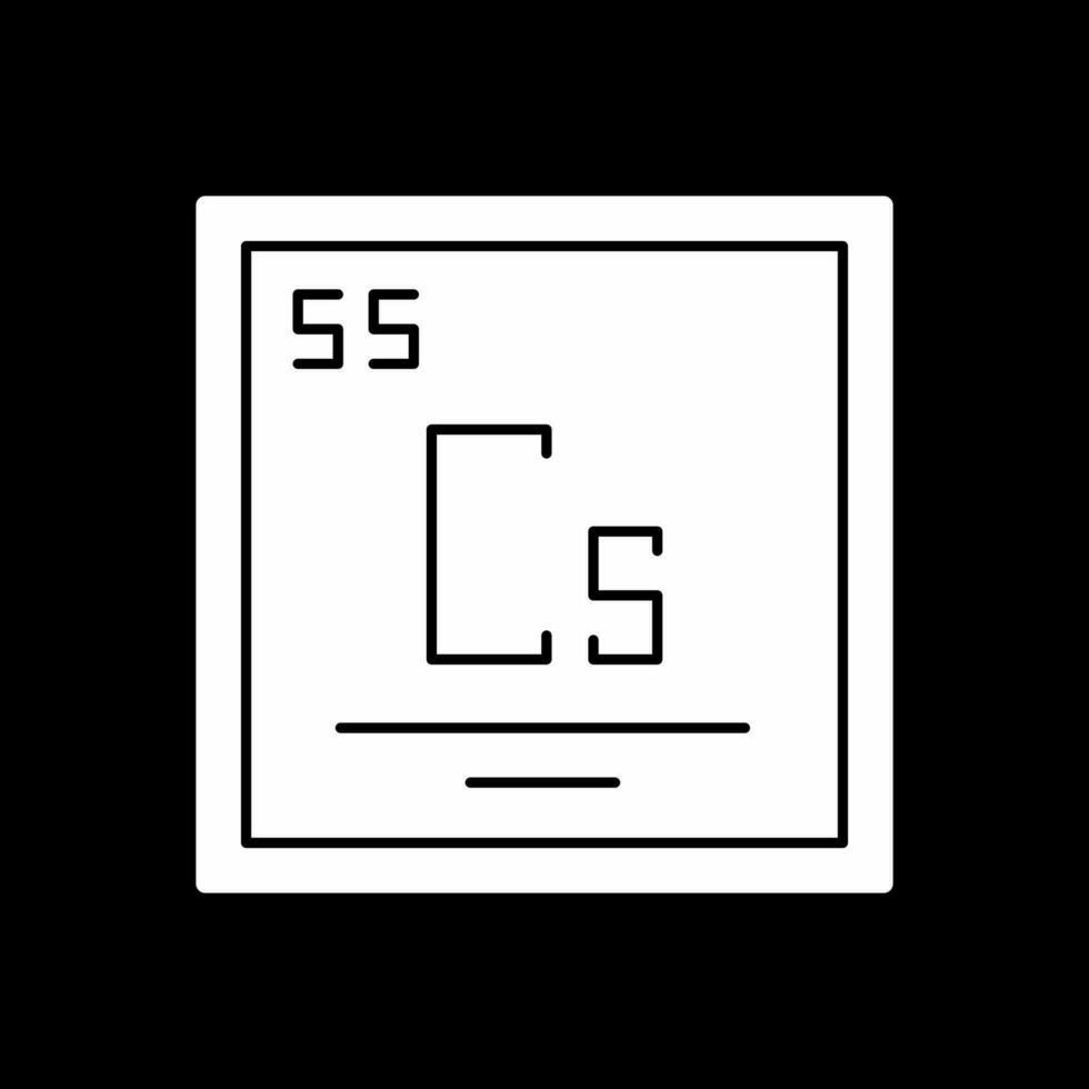 cesium vector icoon ontwerp