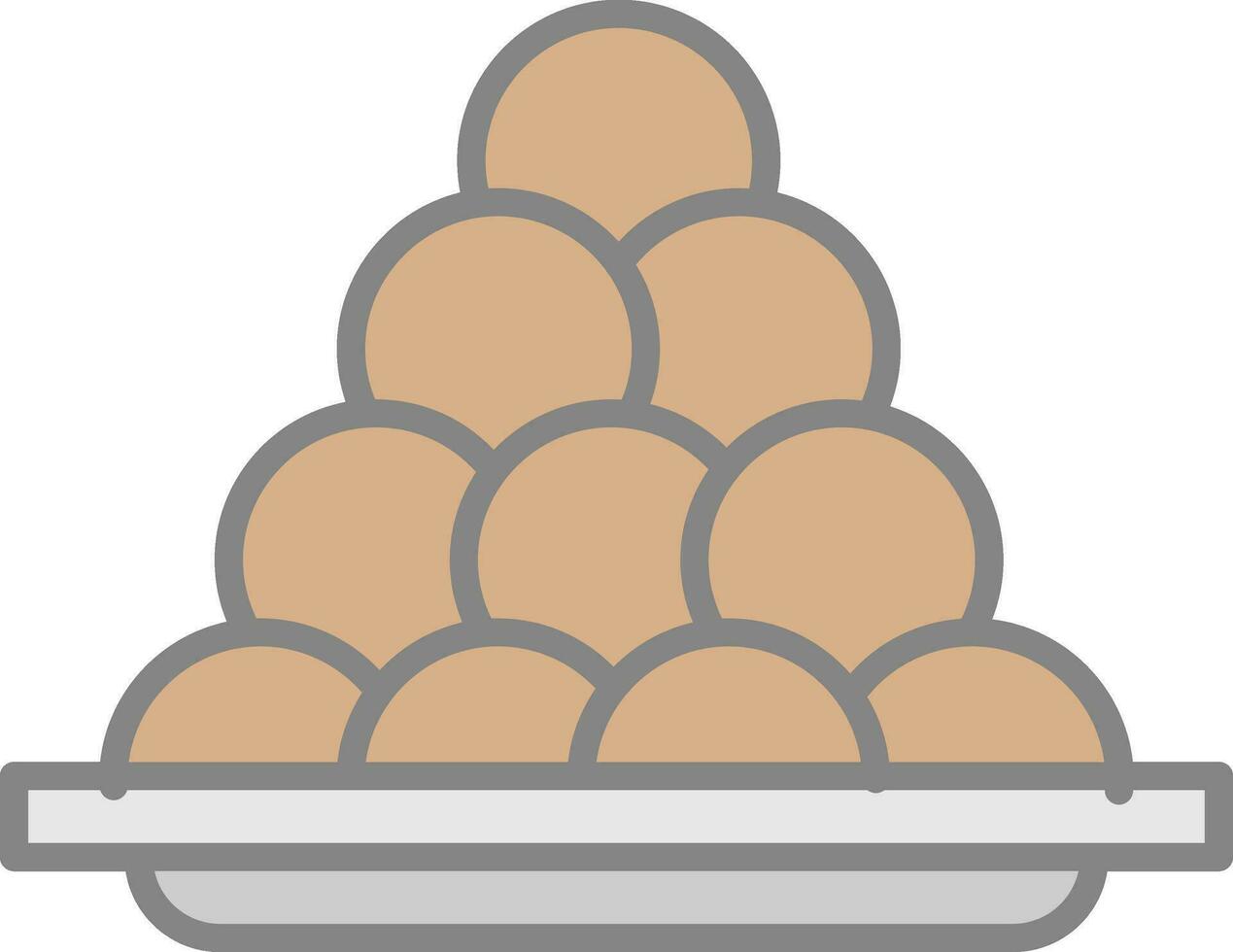 oliebollen vector icoon ontwerp