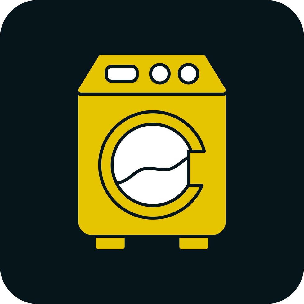 het wassen machine vector icoon ontwerp