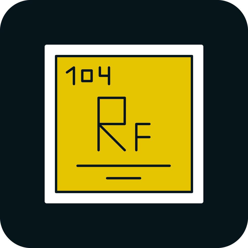 rutherfordium vector icoon ontwerp