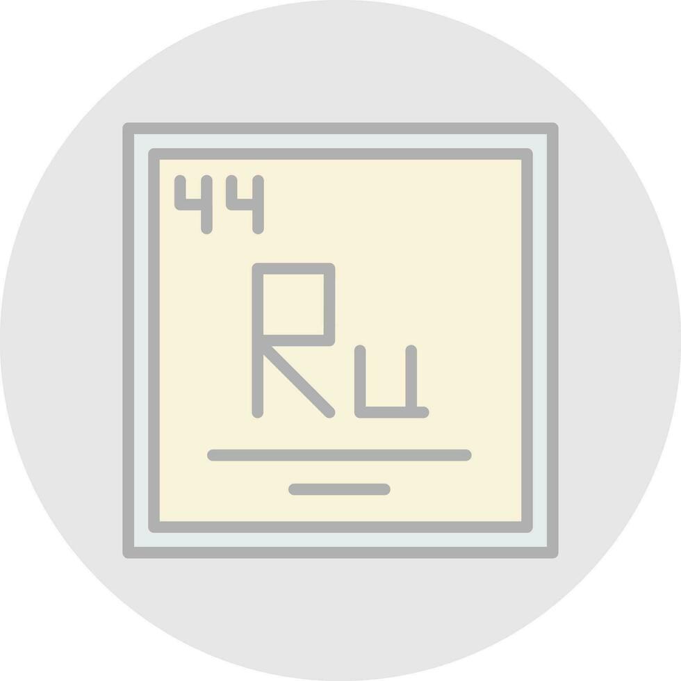 ruthenium vector icoon ontwerp