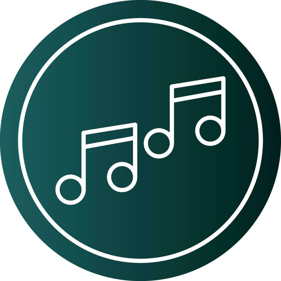 muziek- Notitie vector icoon ontwerp
