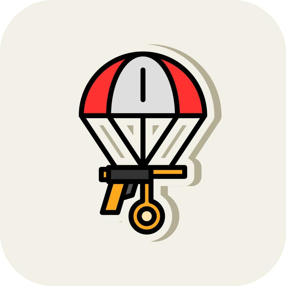 Parachutespringen vector icoon ontwerp