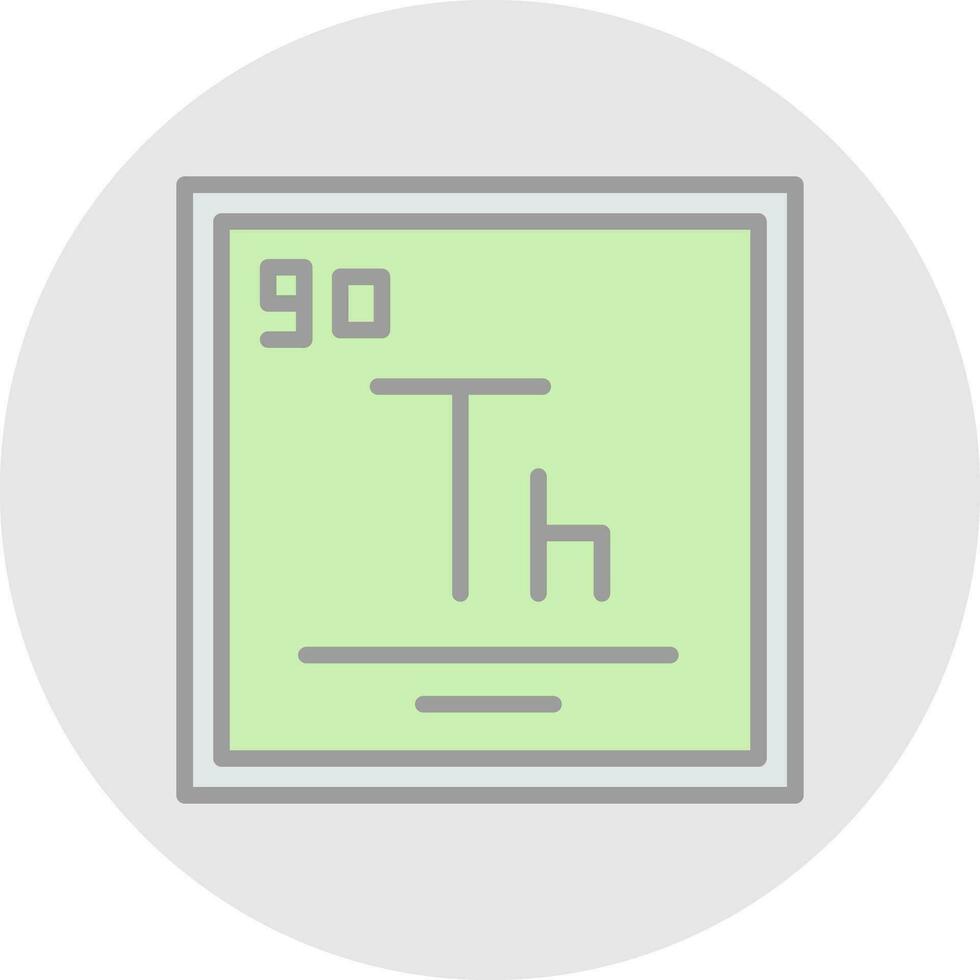 thorium vector icoon ontwerp