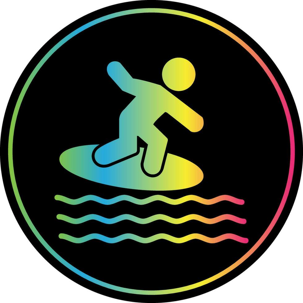 surfing vector icoon ontwerp