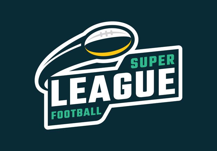 Super League voetbal embleem vector