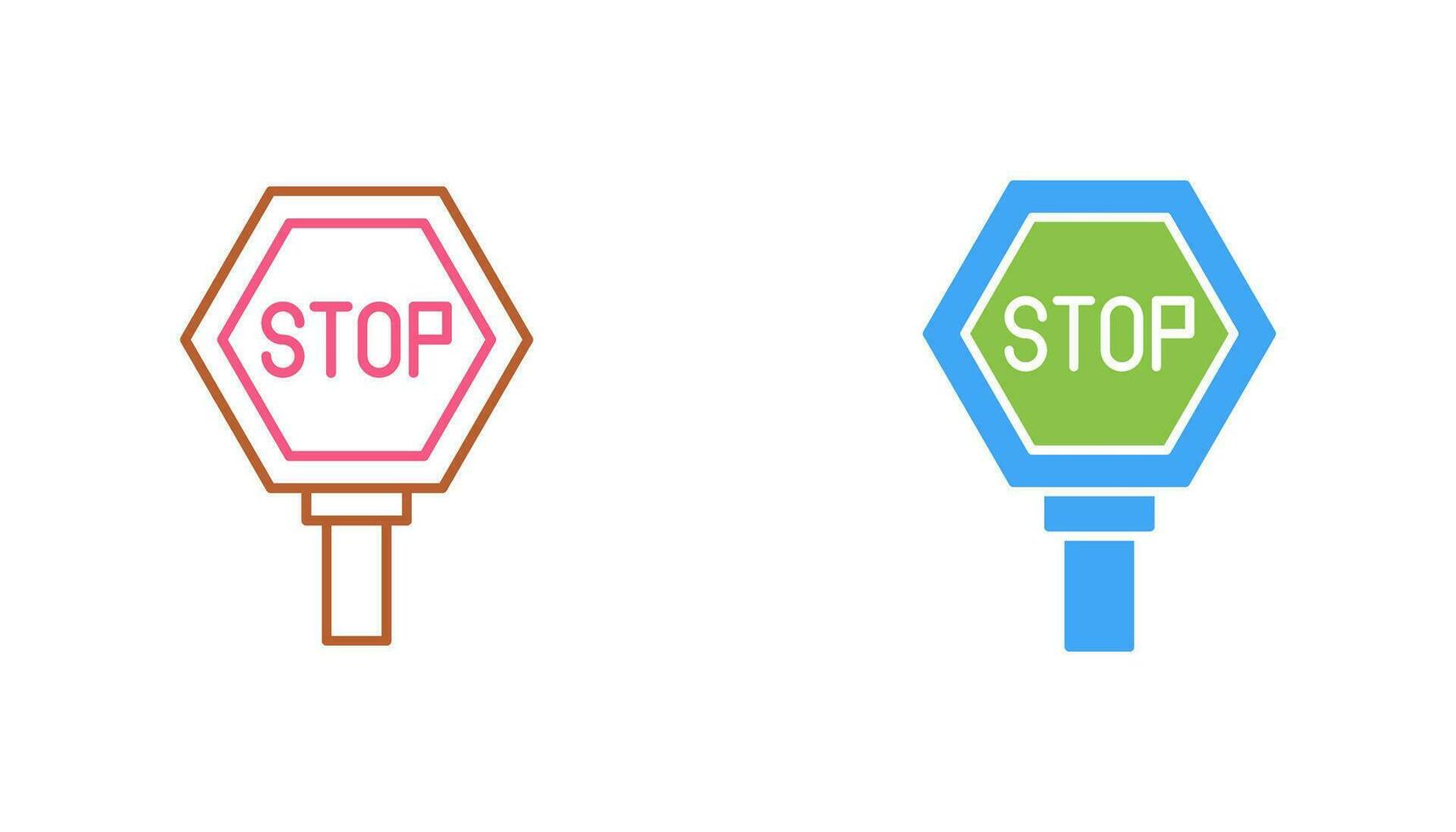 stopbord vector pictogram