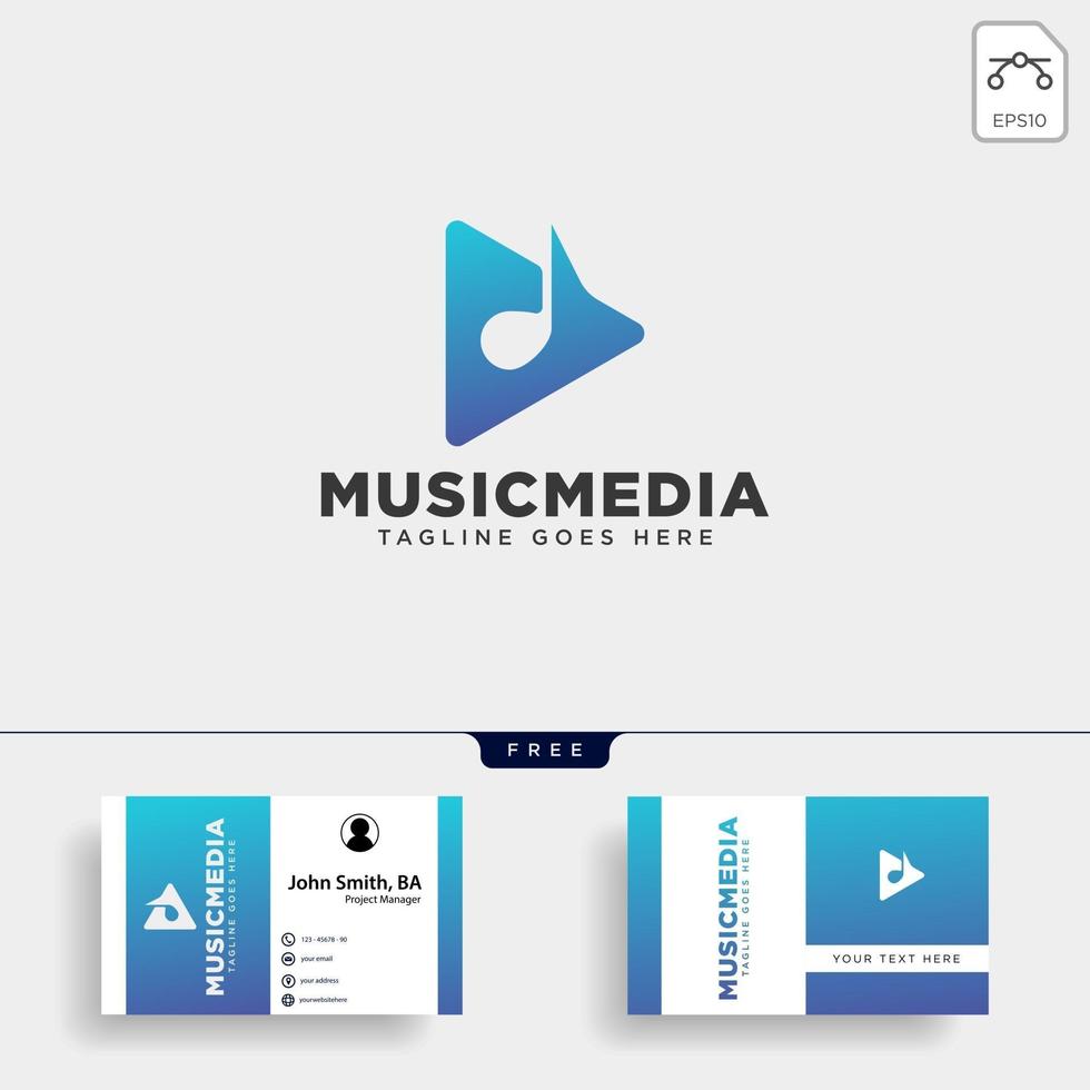 muziek clip bioscoop media entertainment simpel logo vector illustratie vector bestand