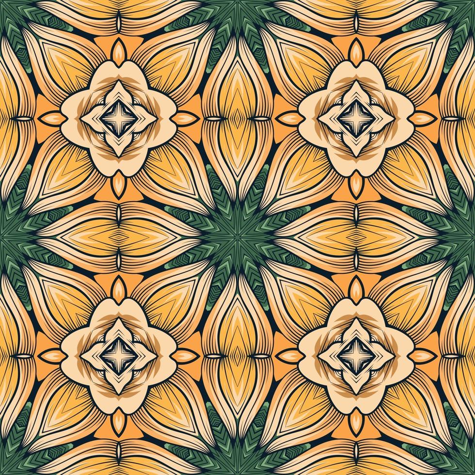 naadloze patroon met abstracte mandala sier arabesque illustratie vector