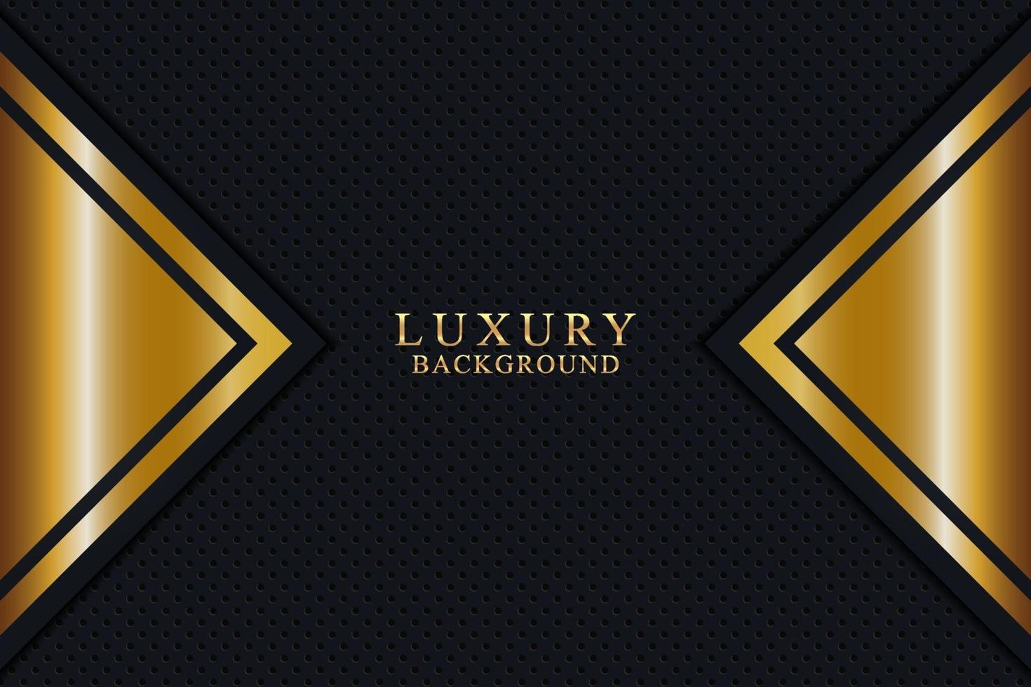 elegant luxeachtergrondconcept met zwarte en gouden textuur vector
