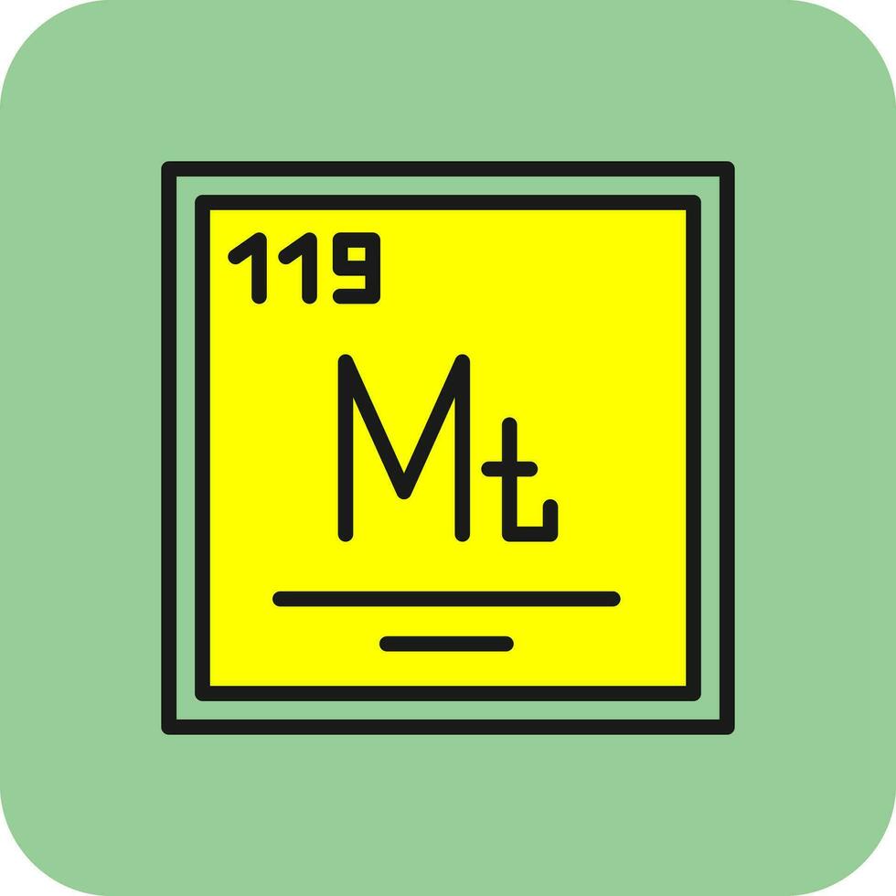 meitnerium vector icoon ontwerp