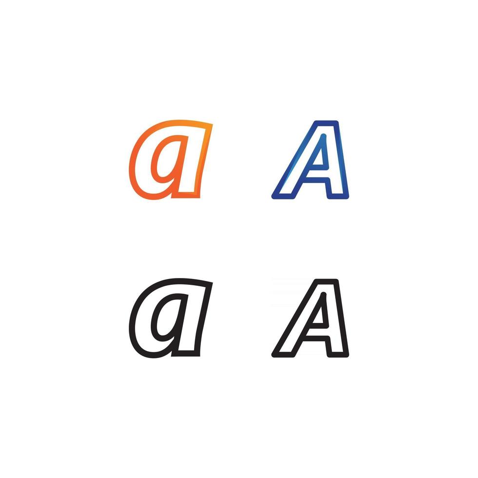 een brief logo business sjabloon vector pictogram