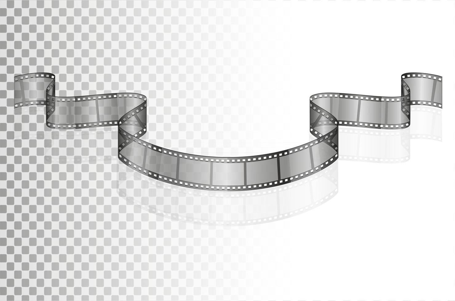 bioscoop film transparante voorraad vectorillustratie geïsoleerd op een witte achtergrond vector