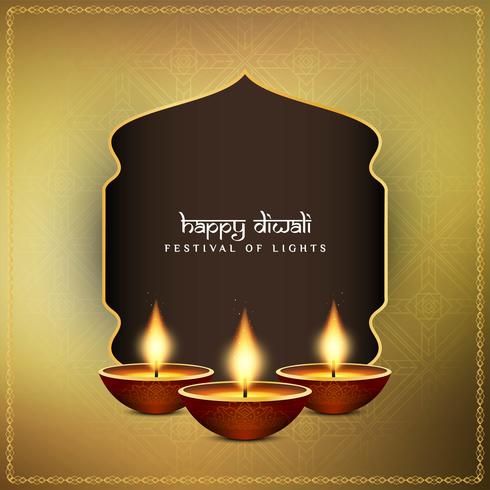 Abstracte gelukkige Diwali decoratieve achtergrond vector