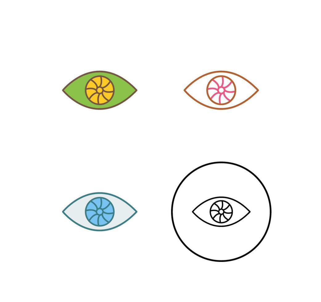 uniek oog vector icoon