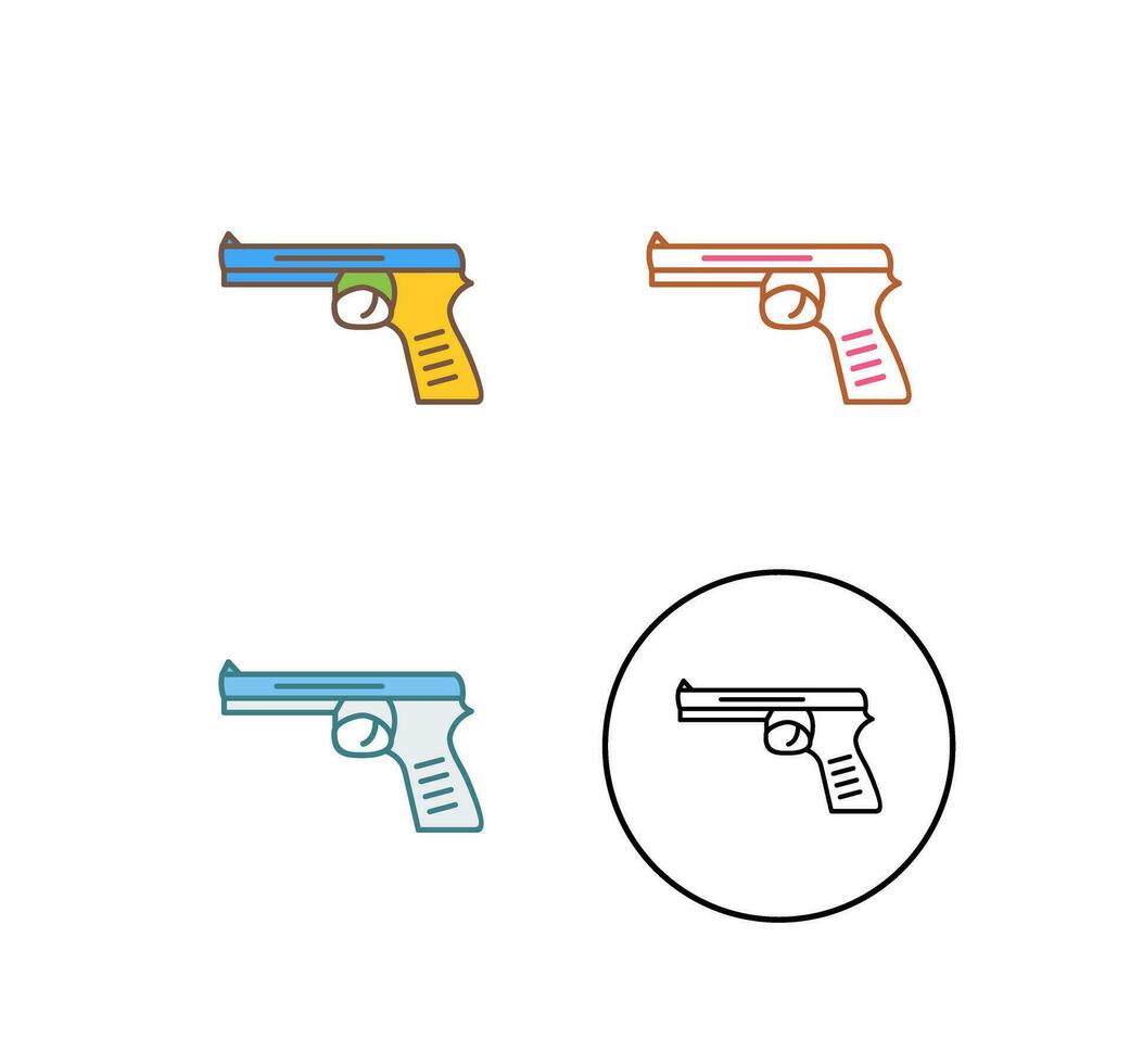 uniek pistool vector icoon