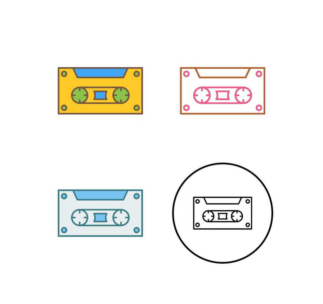 casette vector icoon