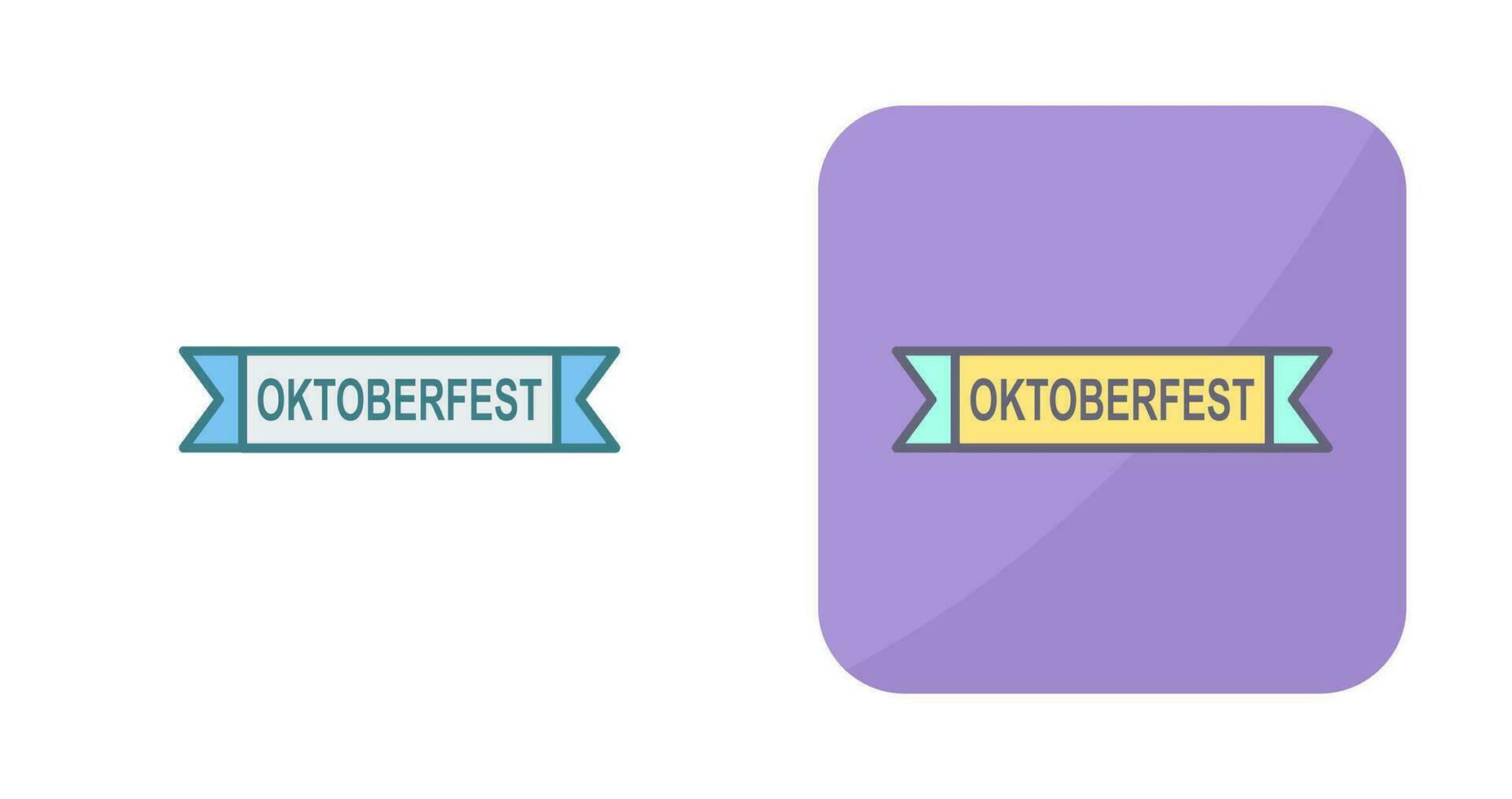 oktoberfeest banier vector icoon