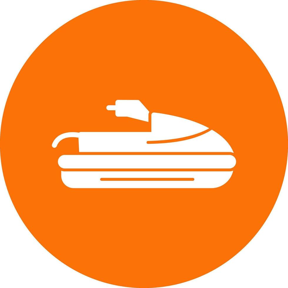 Jet ski vector icoon ontwerp