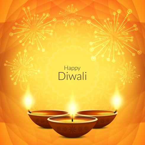 Abstracte gelukkige Diwali stijlvolle achtergrond vector