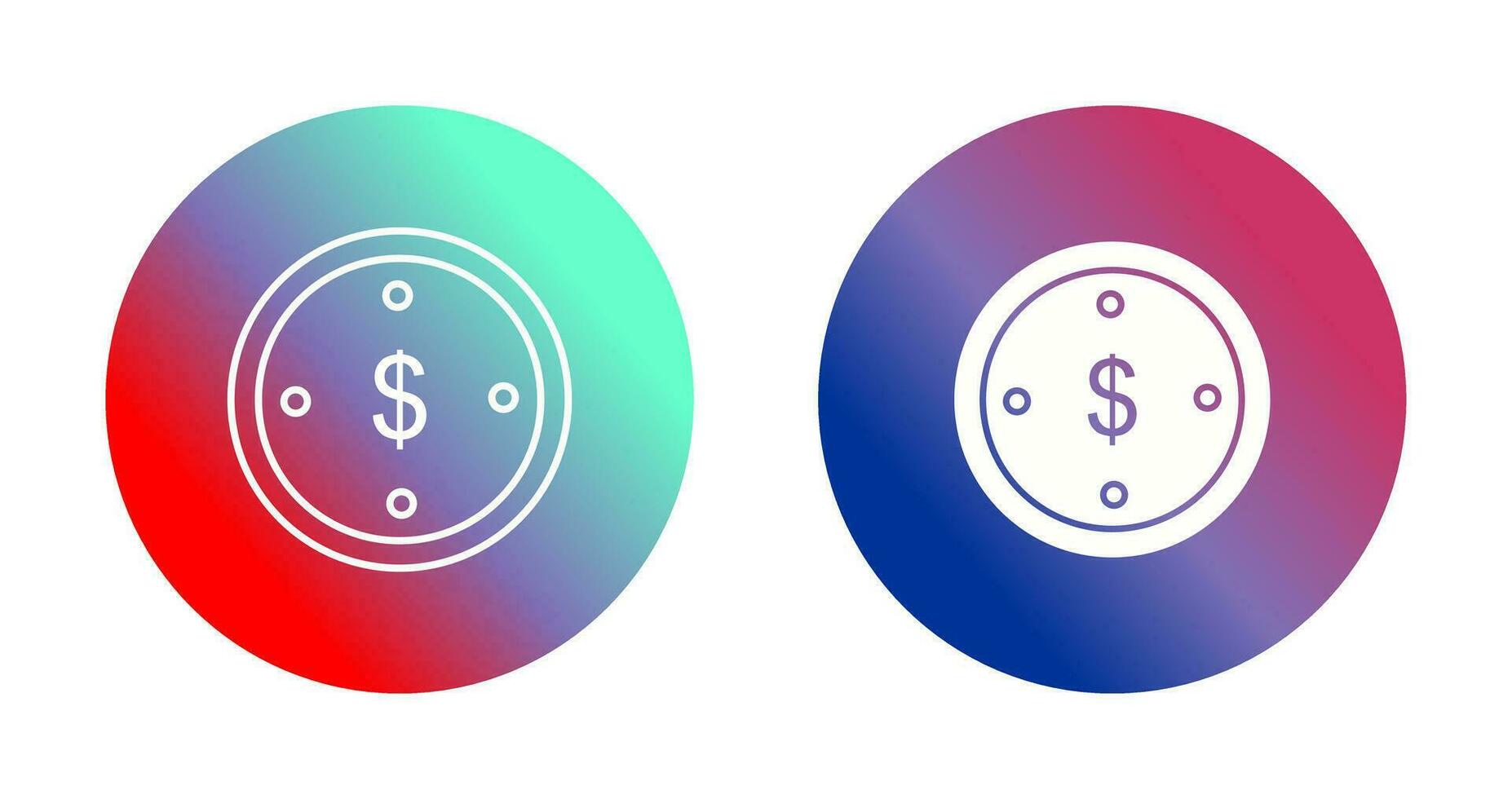 dollar munt vector pictogram