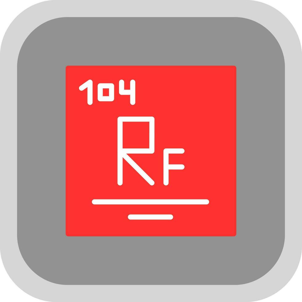 rutherfordium vector icoon ontwerp