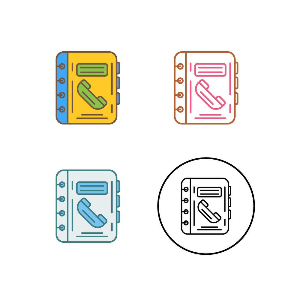 telefoonboek vector pictogram