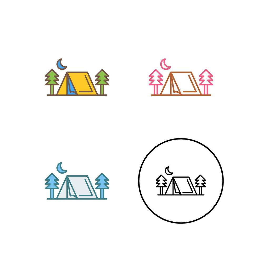 tent vector pictogram