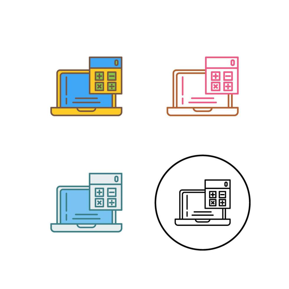 rekenmachine vector pictogram