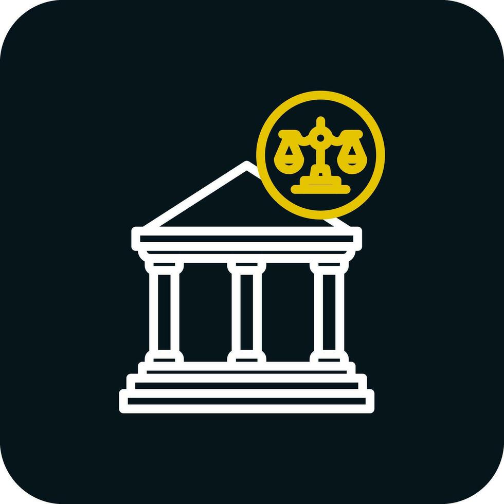 rechtbank vector icoon ontwerp